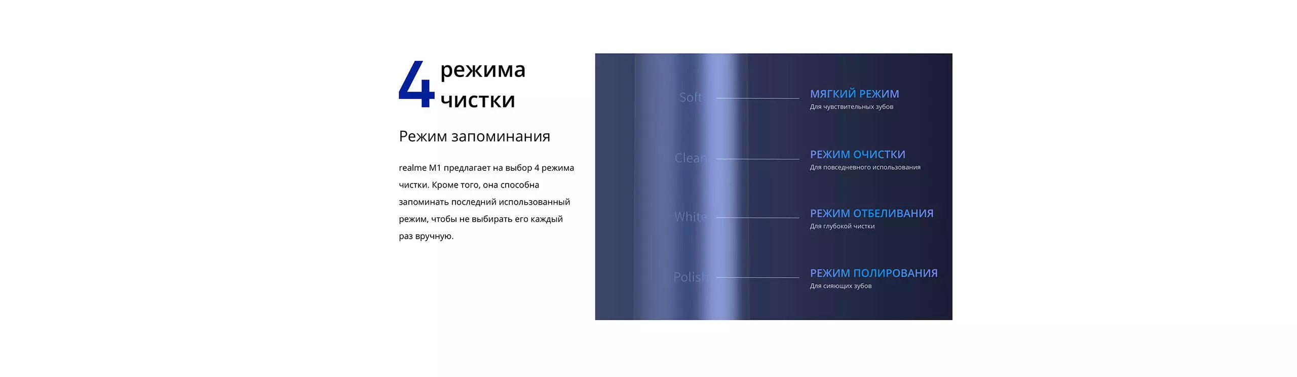 Электрическая зубная щетка Realme Sonic Toothbrush M1 - фото 7 Электрическая зубная щетка Realme Sonic Toothbrush M1 - фото 7