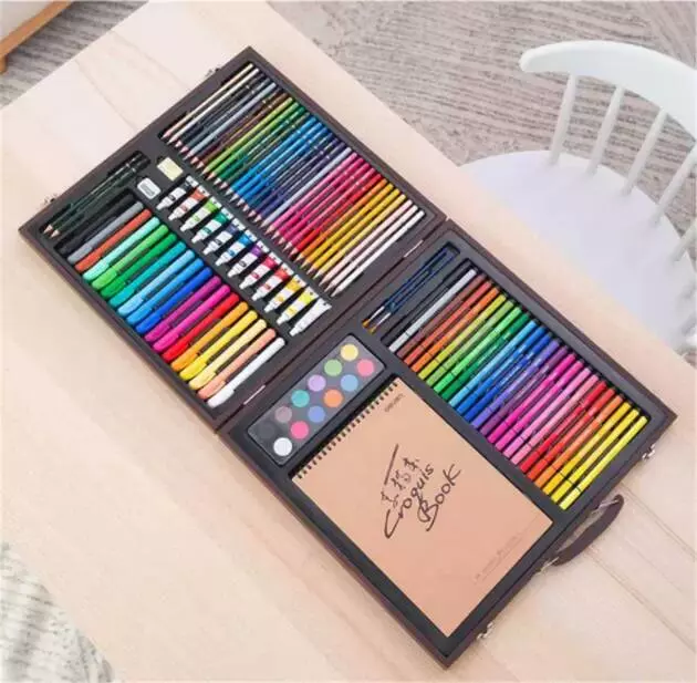 Купить Набор для рисования Xiaomi DELI Painting Set Wooden Box - фото 1 Купить Набор для рисования Xiaomi DELI Painting Set Wooden Box - фото 1