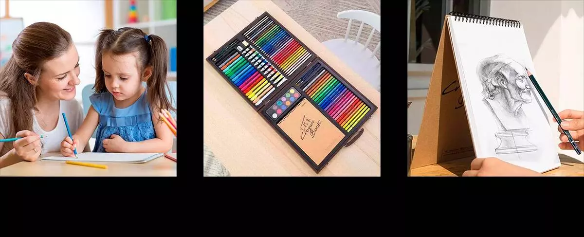 Набор для рисования Xiaomi DELI Painting Set Wooden Box - фото 5 Набор для рисования Xiaomi DELI Painting Set Wooden Box - фото 5