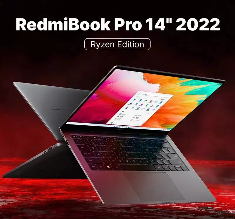 Купить Ноутбук RedmiBook Pro 14" 2022 (AMD R7-6800H, 16Gb, 512Gb, 2.5K, 120 Гц) (JYU4471CN) - фото 1