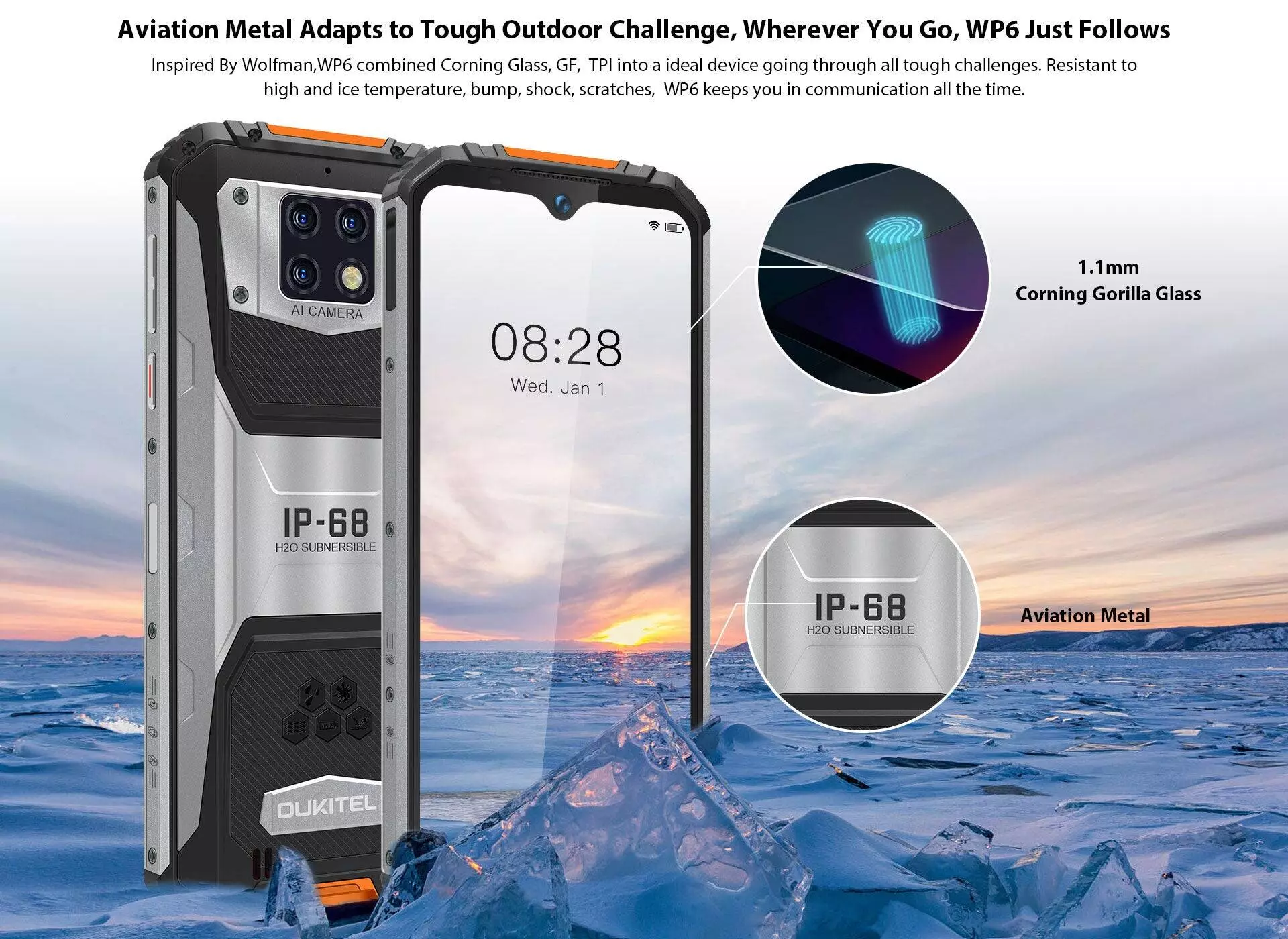 Смартфон Oukitel WP6 6/128Gb - фото 6 Смартфон Oukitel WP6 6/128Gb - фото 6