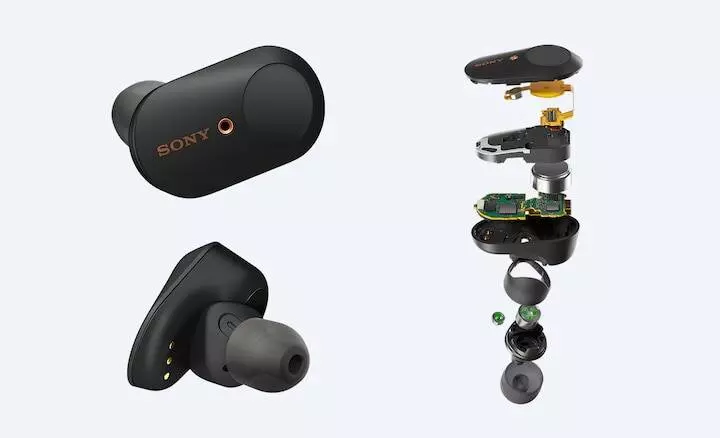 Беспроводные наушники с шумоподавлением Sony WF-1000XM3 - фото 3 Беспроводные наушники с шумоподавлением Sony WF-1000XM3 - фото 3