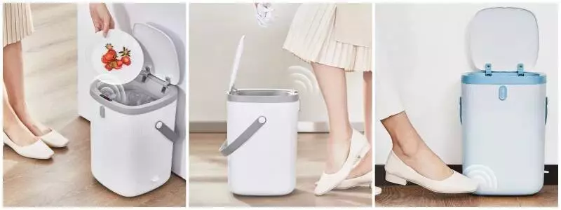 Мусорное ведро Ninestars Foot Sensor Trash Can, 12л (DZT-12-36SJT) - фото 2 Мусорное ведро Ninestars Foot Sensor Trash Can, 12л (DZT-12-36SJT) - фото 2