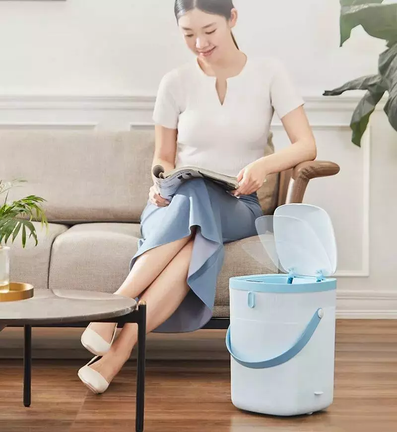 Мусорное ведро Ninestars Foot Sensor Trash Can, 12л (DZT-12-36SJT) - фото 9 Мусорное ведро Ninestars Foot Sensor Trash Can, 12л (DZT-12-36SJT) - фото 9