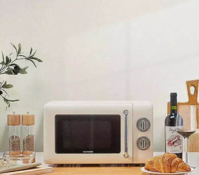 Микроволновая печь Qcooker Household Retro Microwave 20L (CR-WB01B) - фото 3