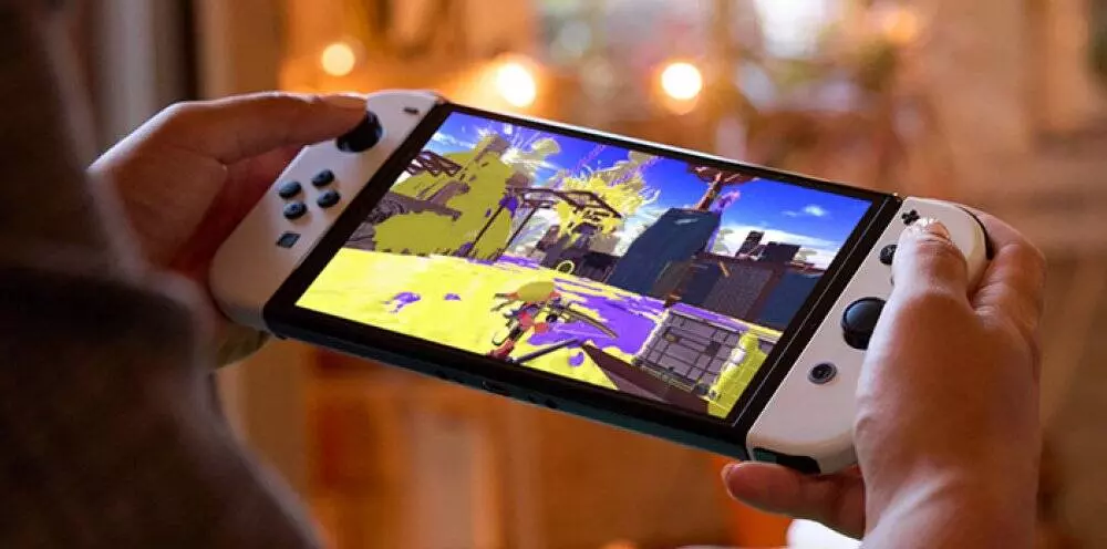 Игровая консоль Nintendo Switch OLED 64GB Splatoon - фото 10 Игровая консоль Nintendo Switch OLED 64GB Splatoon - фото 10