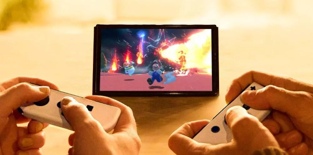Игровая консоль Nintendo Switch OLED 64GB Splatoon - фото 9 Игровая консоль Nintendo Switch OLED 64GB Splatoon - фото 9
