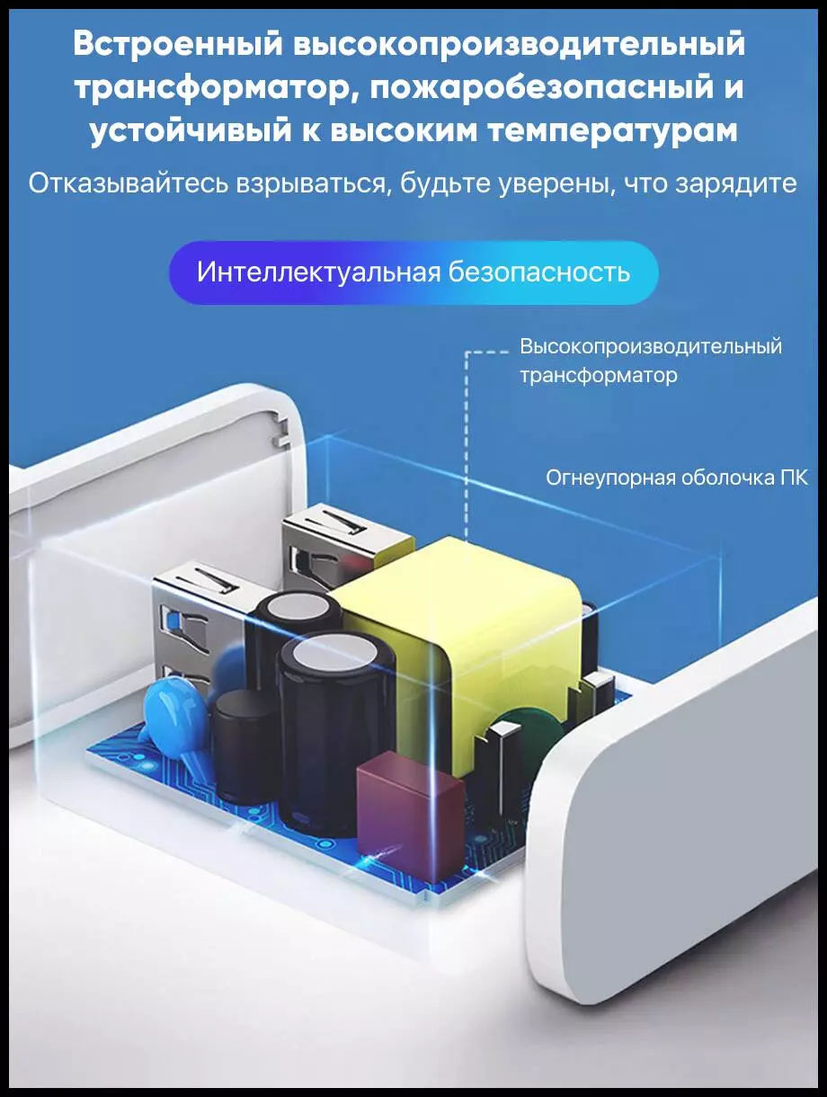 Сетевое зарядное устройство Xiaomi Adaptor 33W (MDY-10-EX) - фото 3 Сетевое зарядное устройство Xiaomi Adaptor 33W (MDY-10-EX) - фото 3