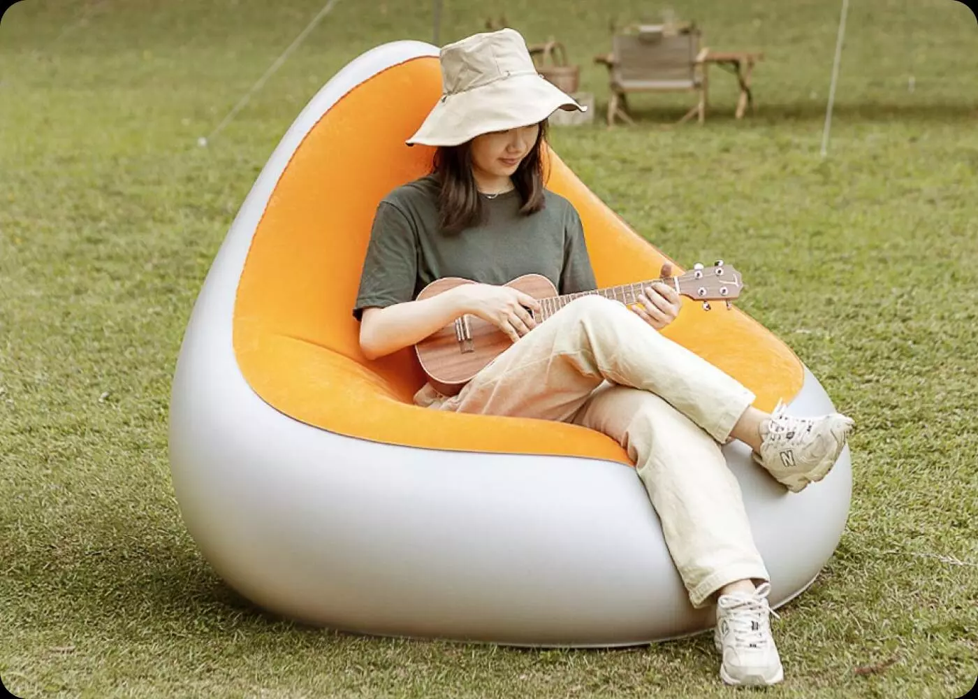 Надувное кресло Hydsto One-Key Automatic Inflatable Sofa - фото 5 Надувное кресло Hydsto One-Key Automatic Inflatable Sofa - фото 5