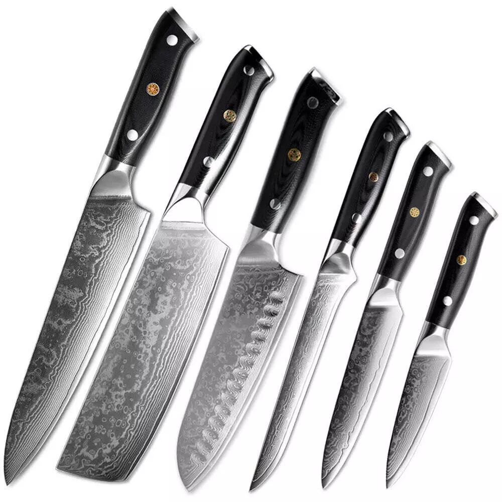 Купить Набор Spetime Damascus 6-Pieces Kitchen Knife Set (6 ножей) (DA05KN6) - фото 1 Купить Набор Spetime Damascus 6-Pieces Kitchen Knife Set (6 ножей) (DA05KN6) - фото 1