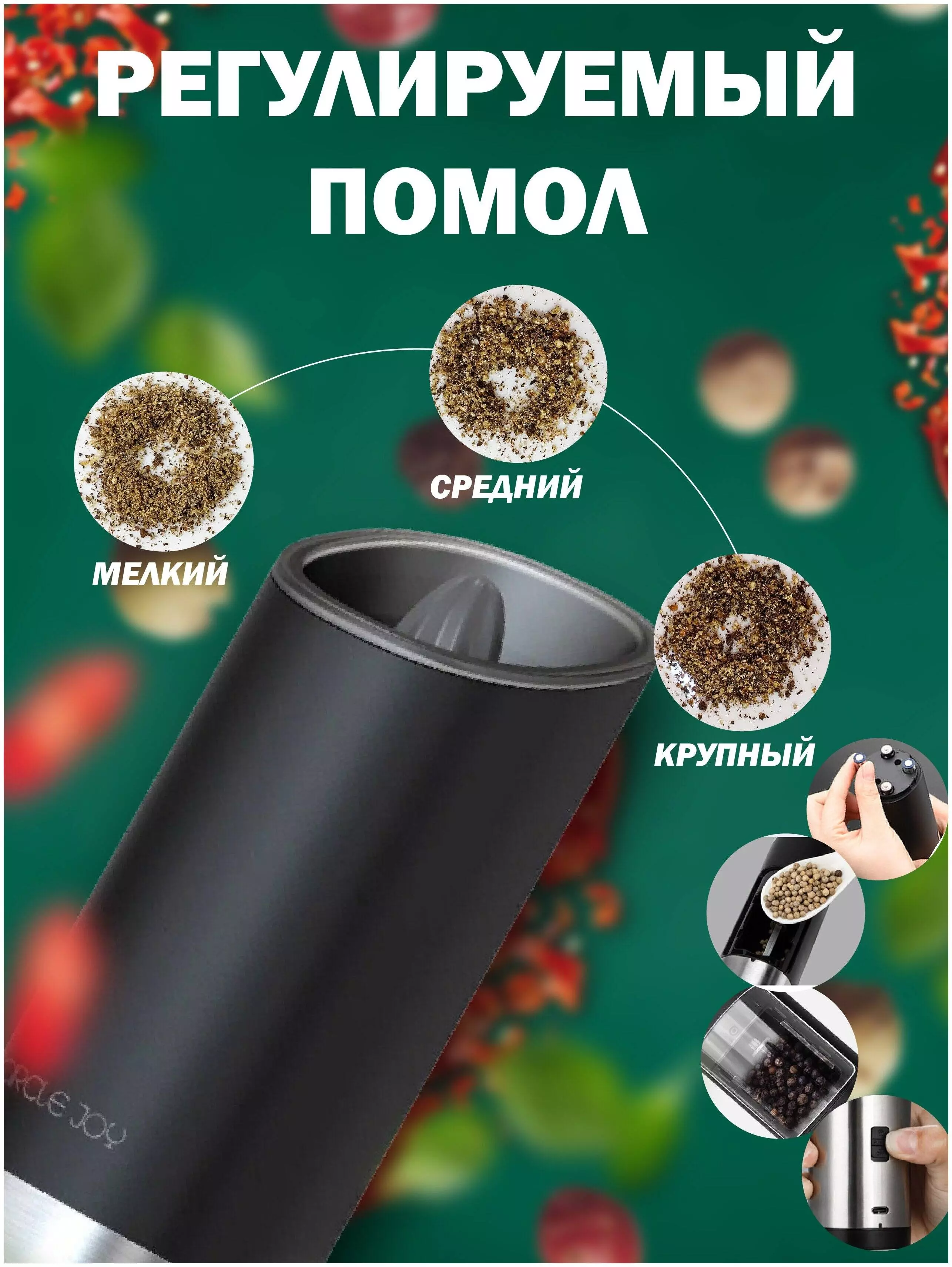 Электрическая мельница Circle Joy CJ-EG03 - фото 2 Электрическая мельница Circle Joy CJ-EG03 - фото 2