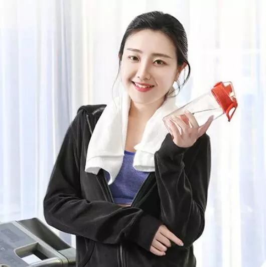 Бутылка для воды Xiaomi Quange Hello Life Tritan Sports Cup 480ml (SJ010101) - фото 2