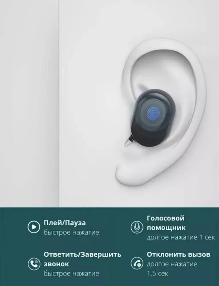 Беспроводные наушники Lenovo XT91 - фото 5 Беспроводные наушники Lenovo XT91 - фото 5