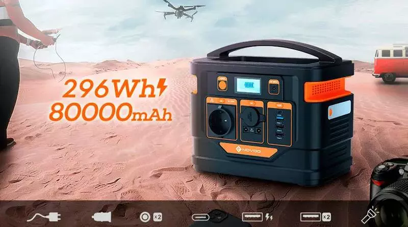 Купить Портативная электростанция Novoo 300Wh ESS Portable Power Station - фото 1 Купить Портативная электростанция Novoo 300Wh ESS Portable Power Station - фото 1