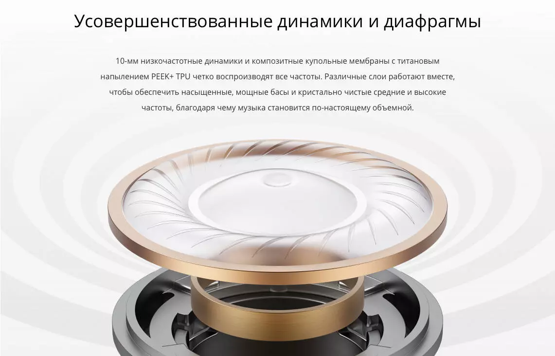 Беспроводные наушники Realme Buds T100 - фото 7 Беспроводные наушники Realme Buds T100 - фото 7