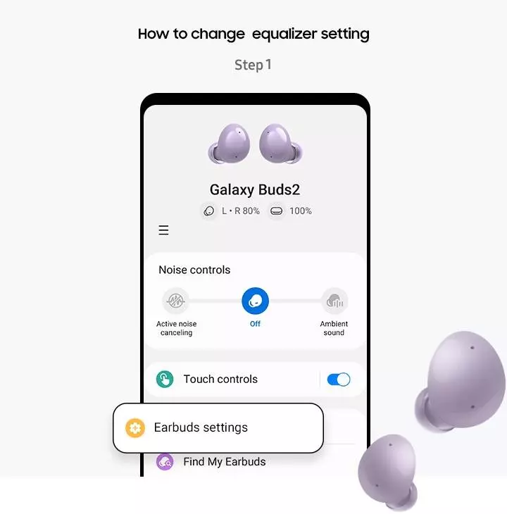 Беспроводные наушники Samsung Galaxy Buds 2 R177 - фото 6 Беспроводные наушники Samsung Galaxy Buds 2 R177 - фото 6