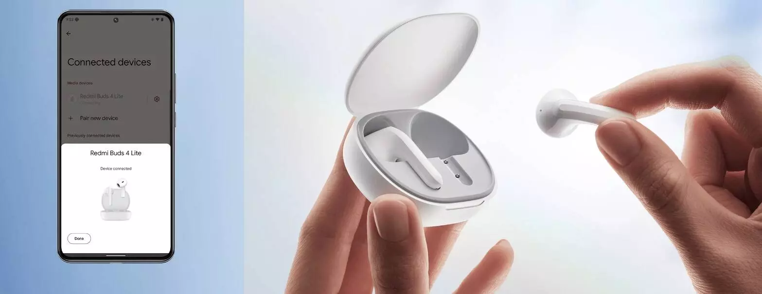 Беспроводные наушники Xiaomi Redmi Buds 4 Lite (M2231E1) - фото 3