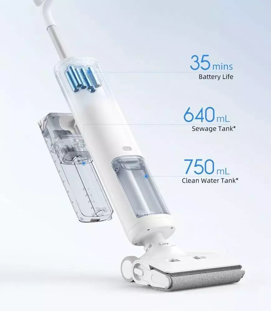 Моющий пылесос Xiaomi Mijia Wireless Floor Scrubber (B302CN) - фото 6 Моющий пылесос Xiaomi Mijia Wireless Floor Scrubber (B302CN) - фото 6