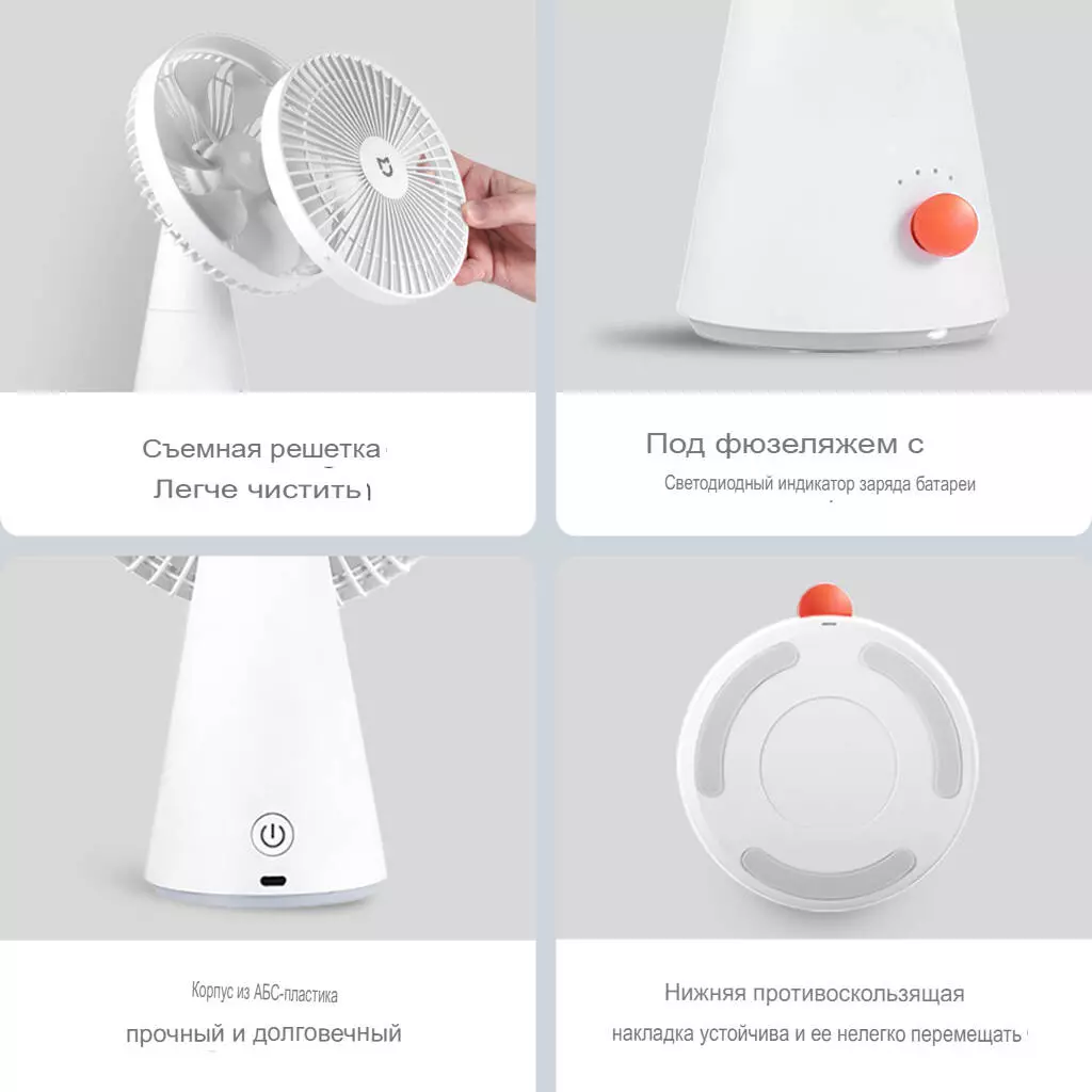 Настольный вентилятор Xiaomi Mijia Desktop Fan (ZMYDFS01DM) - фото 10 Настольный вентилятор Xiaomi Mijia Desktop Fan (ZMYDFS01DM) - фото 10