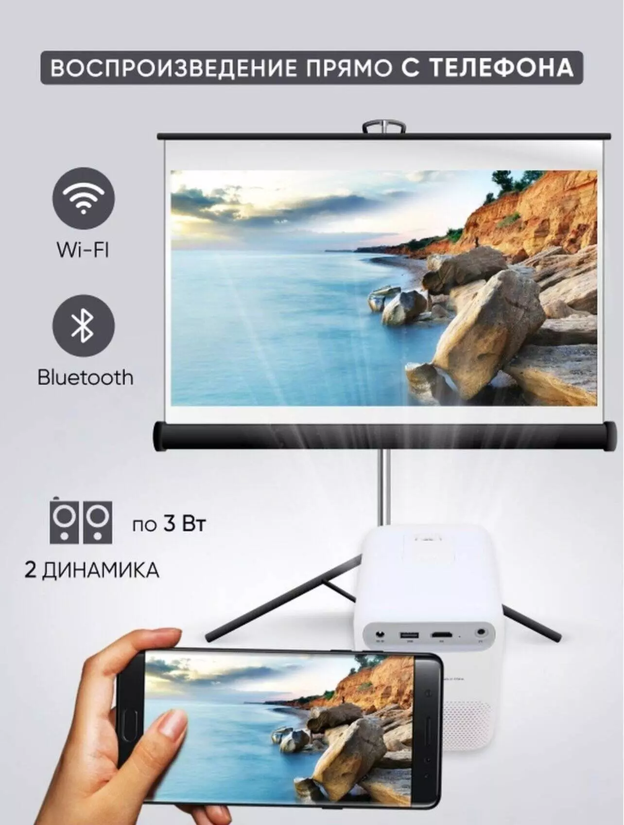 Проектор Lingbo T4 MAX - фото 8 Проектор Lingbo T4 MAX - фото 8