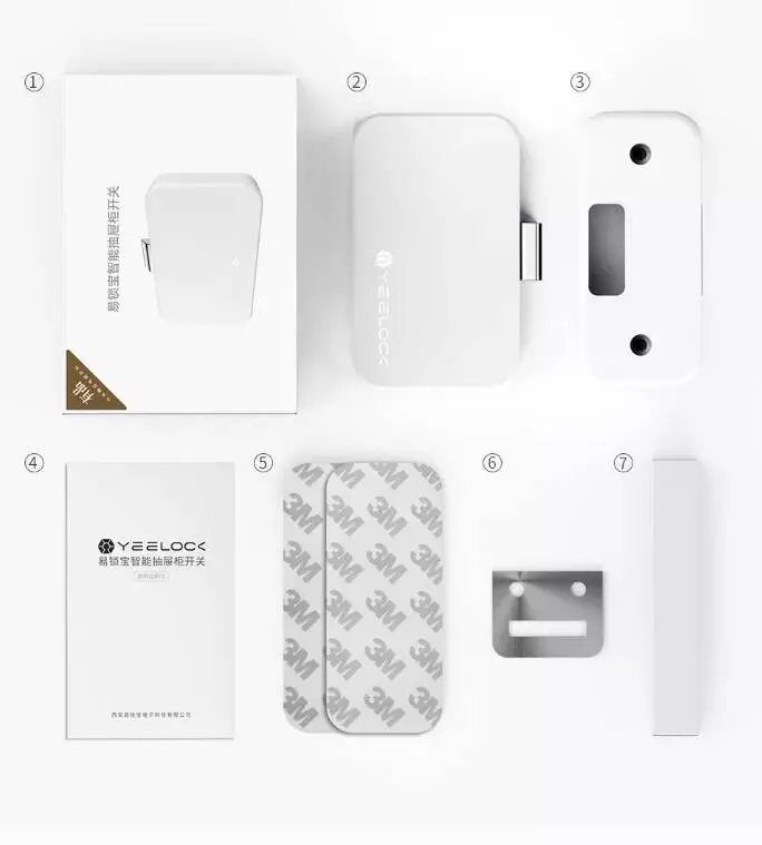 Умный мебельный замок Xiaomi Yeelock Cabinet Lock (ZNGS01YSB) - фото 2 Умный мебельный замок Xiaomi Yeelock Cabinet Lock (ZNGS01YSB) - фото 2