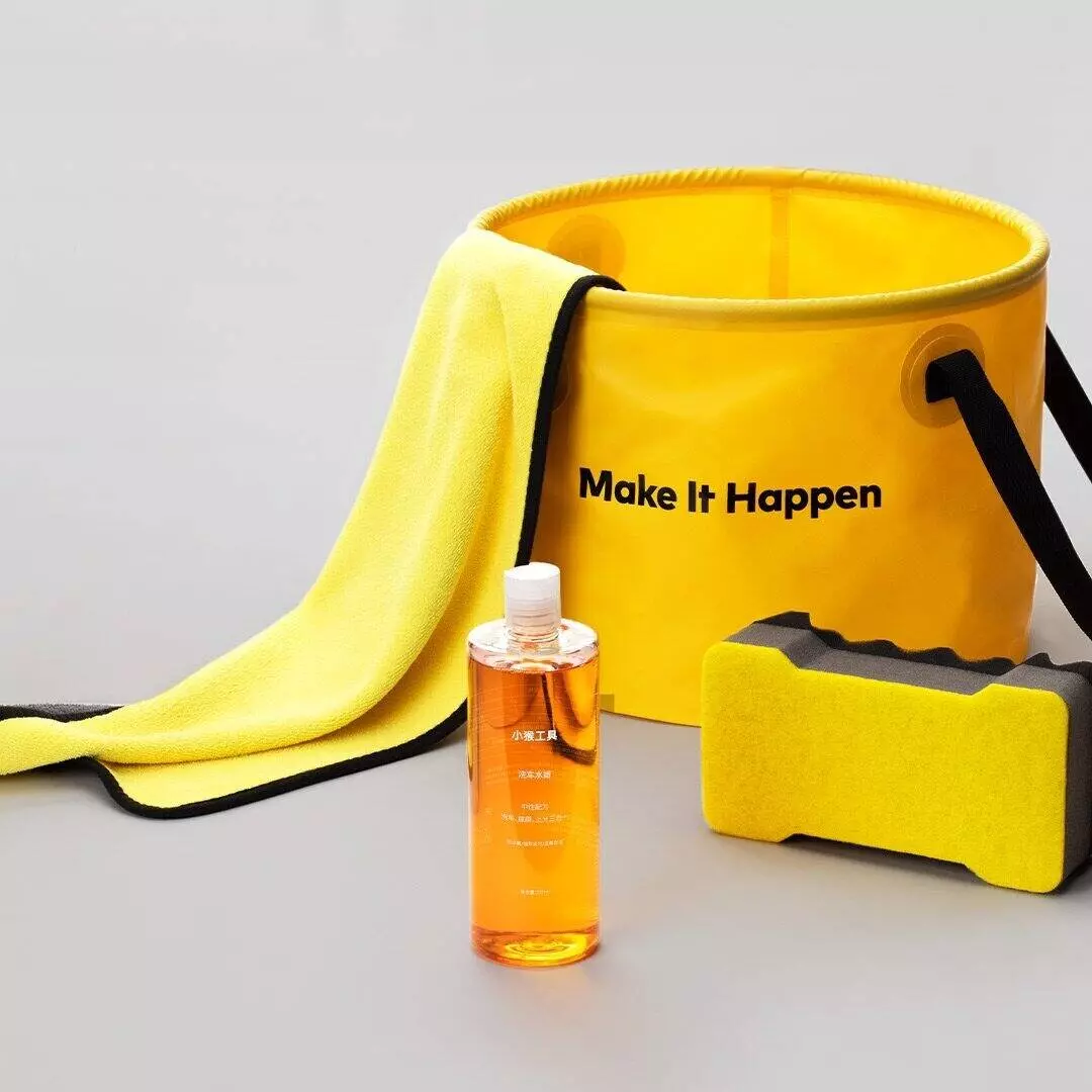 Набор для уборки Xiaomi HOTO Outdoor Wash Kit (ведро складное, тряпка, губка) - фото 5 Набор для уборки Xiaomi HOTO Outdoor Wash Kit (ведро складное, тряпка, губка) - фото 5