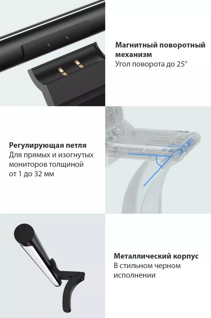 Лампа на монитор Xiaomi Mijia Smart Display Hanging Light 1S (MJGJD02YL) - фото 8 Лампа на монитор Xiaomi Mijia Smart Display Hanging Light 1S (MJGJD02YL) - фото 8