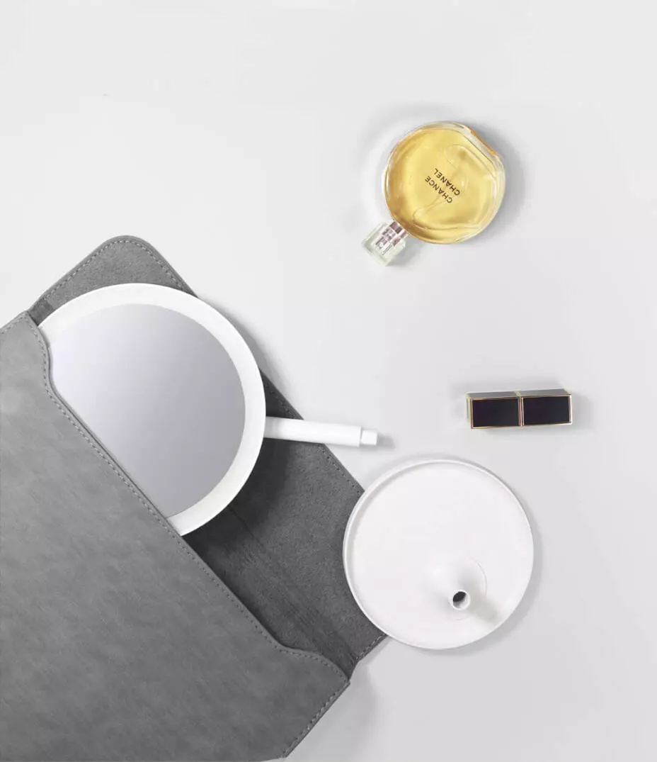 Зеркало косметическое Xiaomi DOCO Daylight Small Mojito Mirror Pro (HZJ001) - фото 2