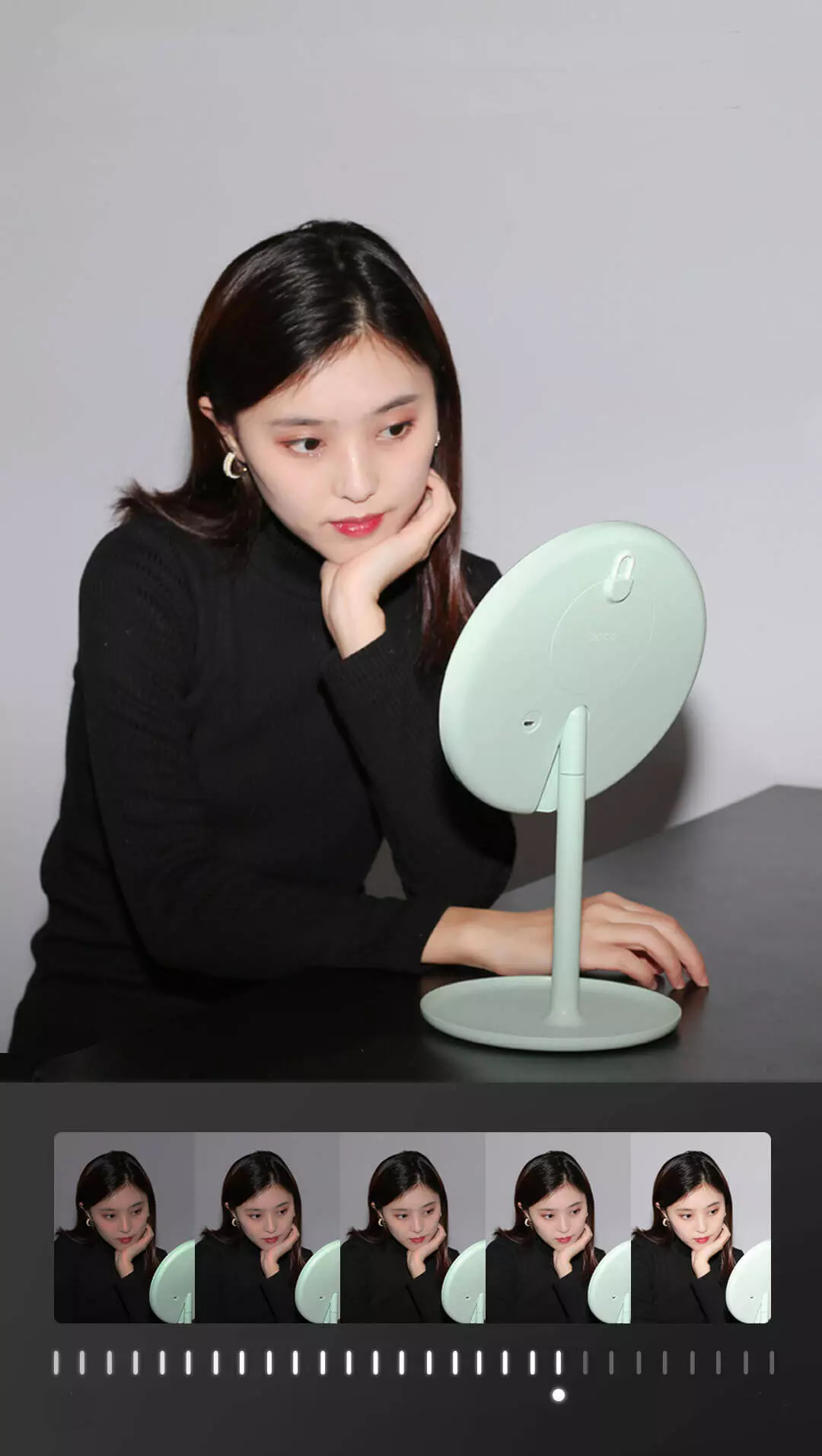 Зеркало косметическое Xiaomi DOCO Daylight Small Mojito Mirror Pro (HZJ001) - фото 5