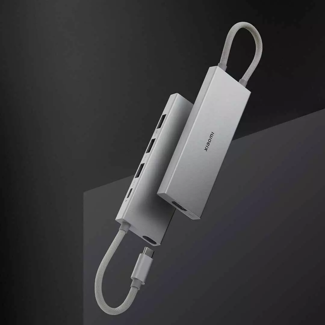 Док-станция Xiaomi 5 в 1 с USB Type-C USB3.0 HDMI 4K PD100W (XMDS05YM) - фото 2 Док-станция Xiaomi 5 в 1 с USB Type-C USB3.0 HDMI 4K PD100W (XMDS05YM) - фото 2