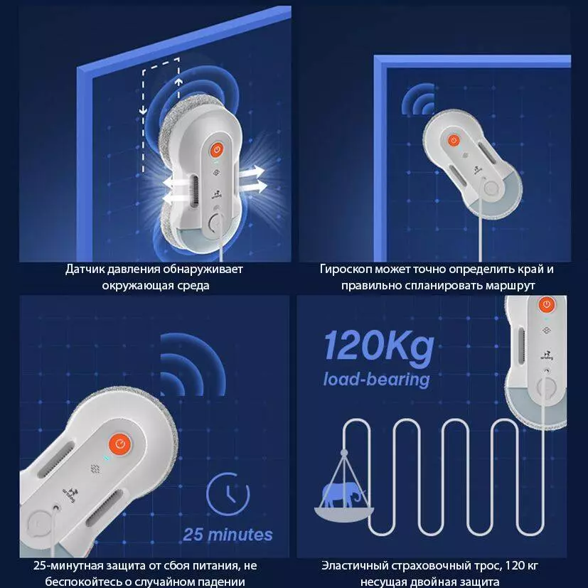 Робот для мытья окон Artdog S8 - фото 11 Робот для мытья окон Artdog S8 - фото 11