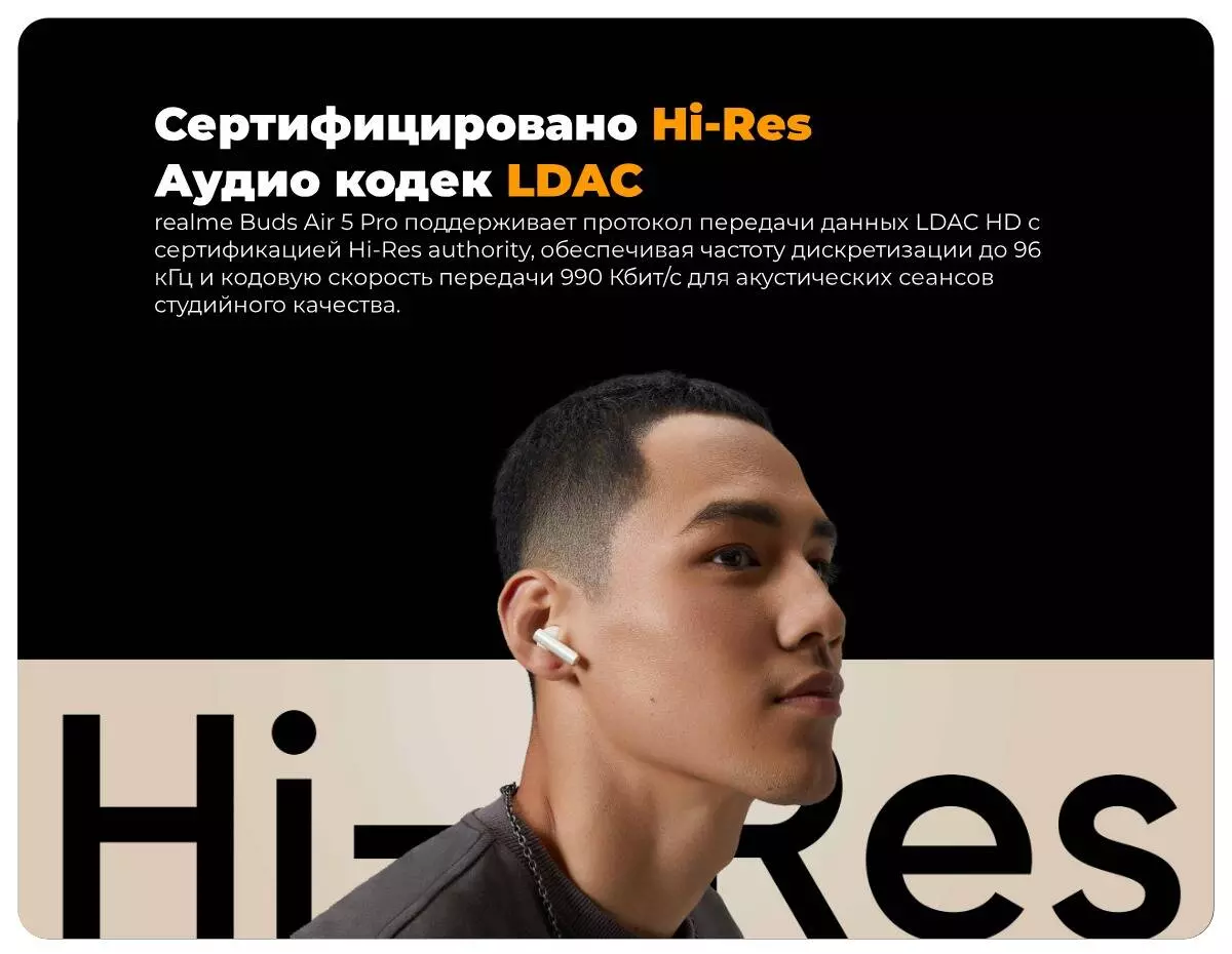Беспроводные наушники Realme Buds Air 5 Pro (RMA2120) - фото 7