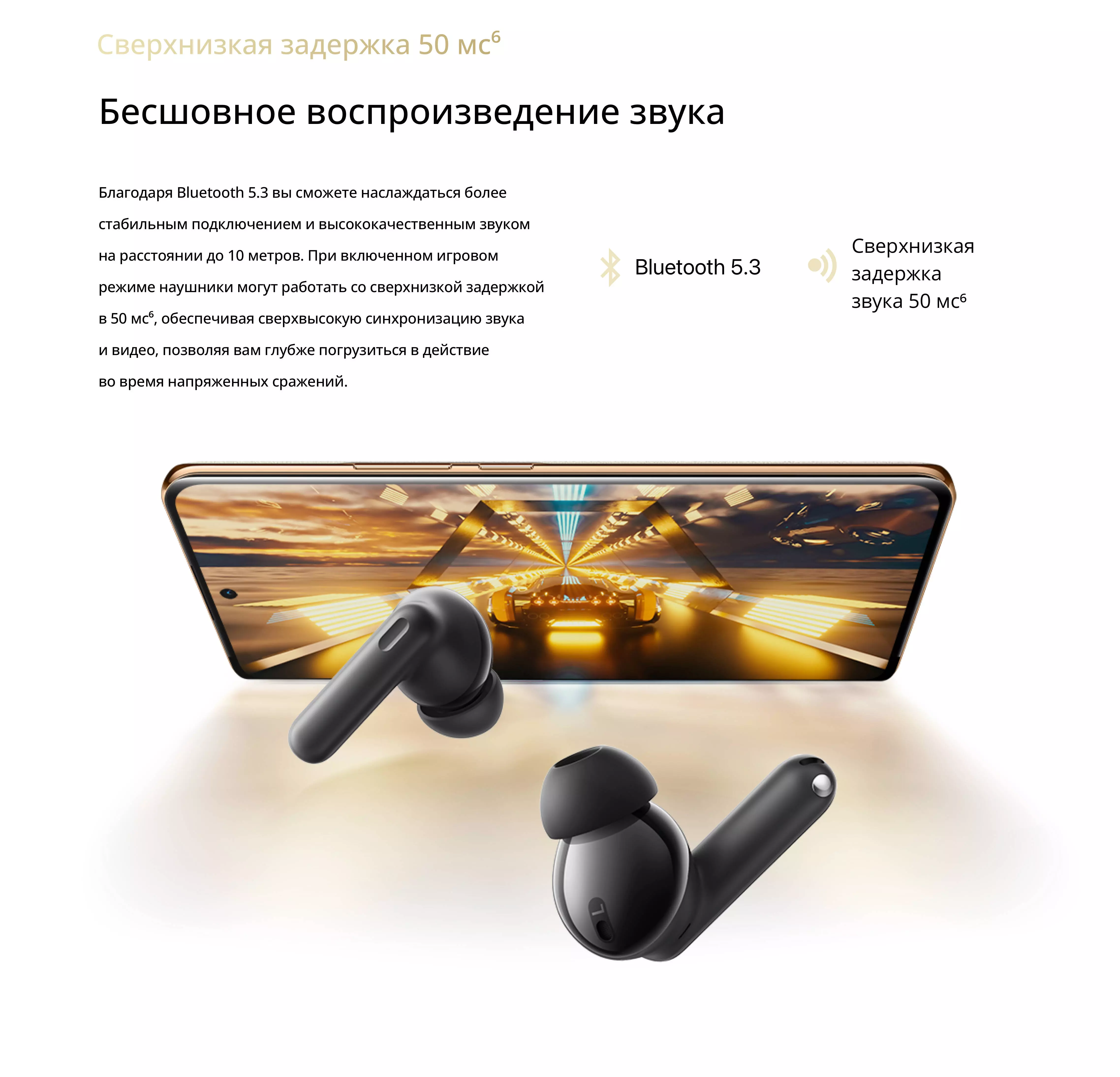 Беспроводные наушники RealMe Buds T300 - фото 6 Беспроводные наушники RealMe Buds T300 - фото 6