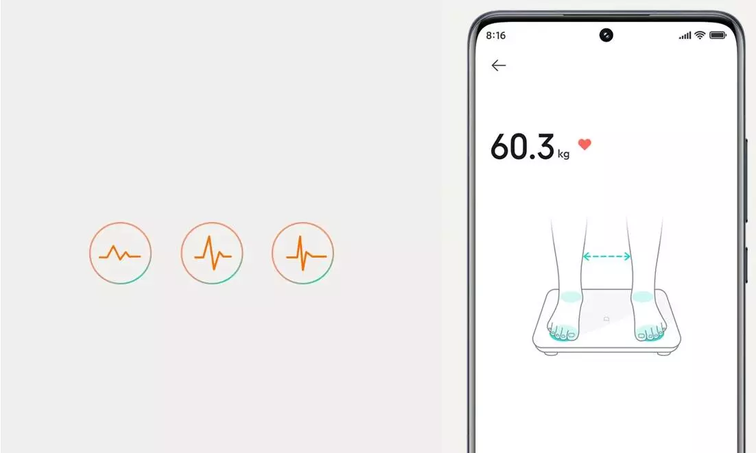 Весы электронные Xiaomi Body Composition Scale S400 (MJTZC01YM) - фото 4 Весы электронные Xiaomi Body Composition Scale S400 (MJTZC01YM) - фото 4