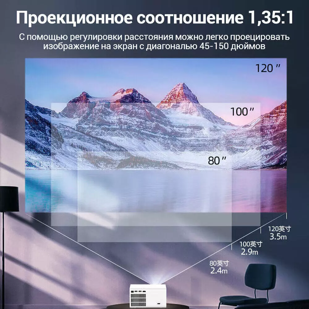 Проектор Lenovo ThinkPlus Air H3S Projector (1080P, LED) - фото 3