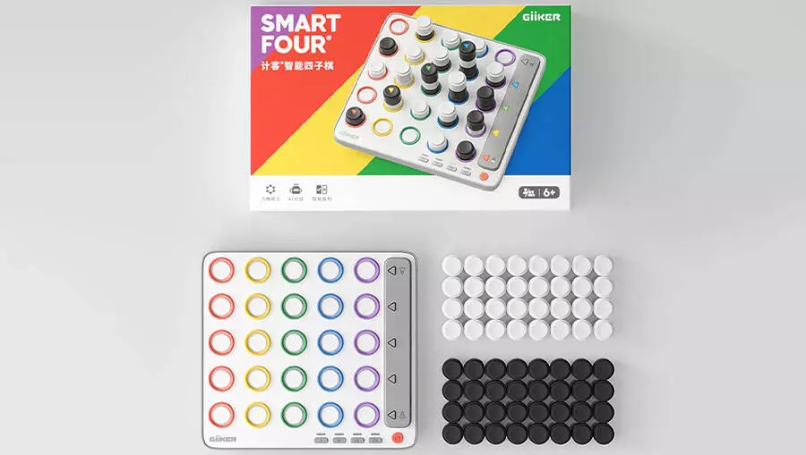 Купить Умная настольная игра Xiaomi GIIKER Smart Four (Rainbow Edition) JKSZQ002 - фото 1