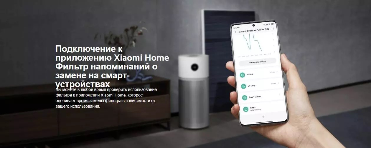 Фильтр для очистителя воздуха Xiaomi Smart Air Purifier Y-600 (AFEP7TFM20) - фото 7 Фильтр для очистителя воздуха Xiaomi Smart Air Purifier Y-600 (AFEP7TFM20) - фото 7