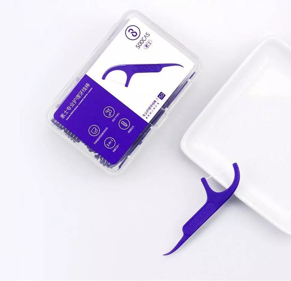 Зубная нить Xiaomi BEHEART Floss Pick (50шт) - фото 5 Зубная нить Xiaomi BEHEART Floss Pick (50шт) - фото 5
