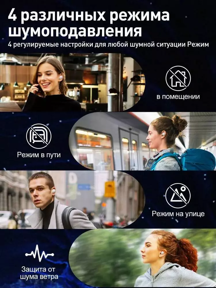 Беспроводные наушники QCY ArcBuds HT07 ANC - фото 3 Беспроводные наушники QCY ArcBuds HT07 ANC - фото 3