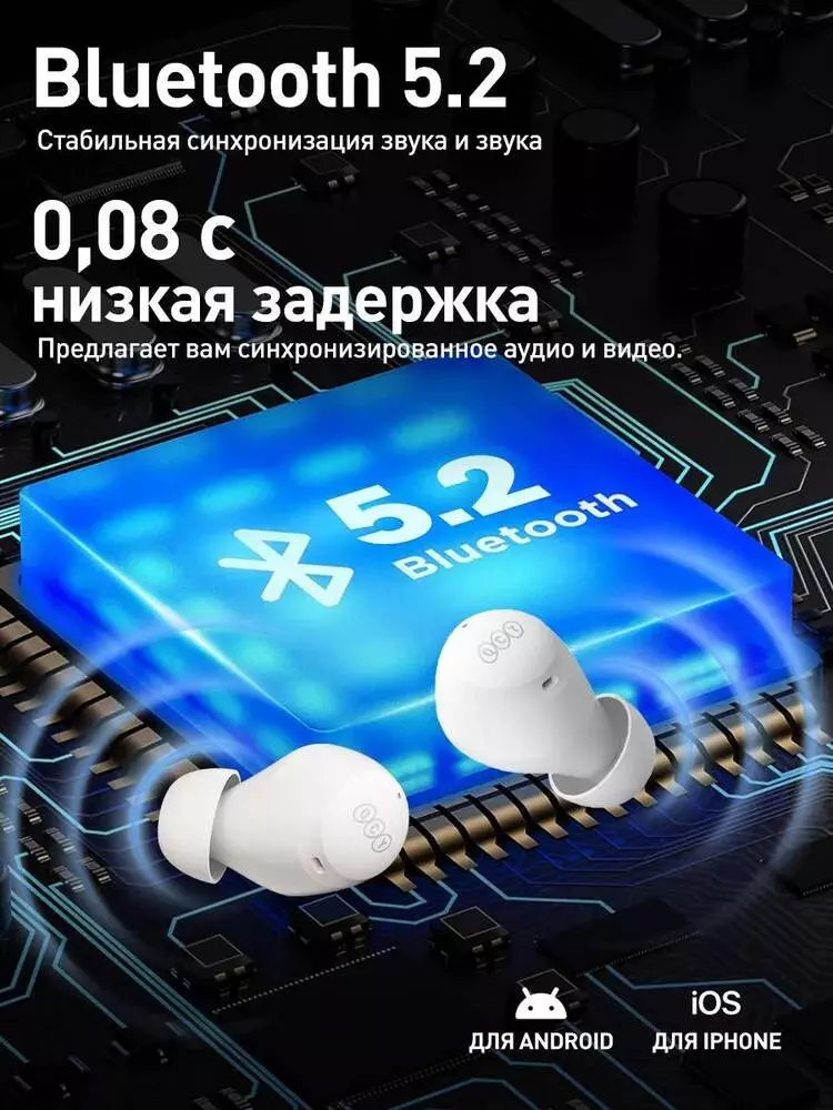Беспроводные наушники QCY ArcBuds HT07 ANC - фото 5 Беспроводные наушники QCY ArcBuds HT07 ANC - фото 5