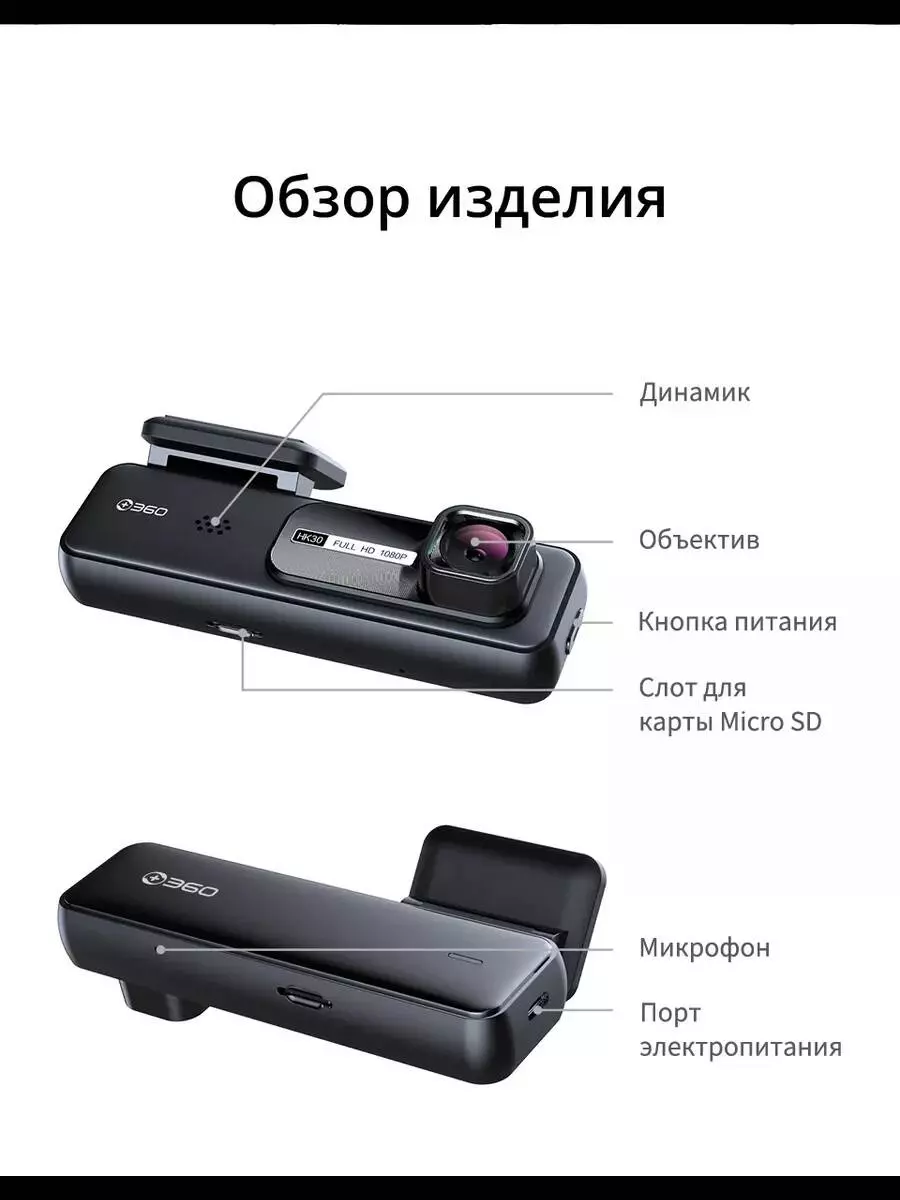 Видеорегистратор Botslab Dash Cam HK30 - фото 9 Видеорегистратор Botslab Dash Cam HK30 - фото 9