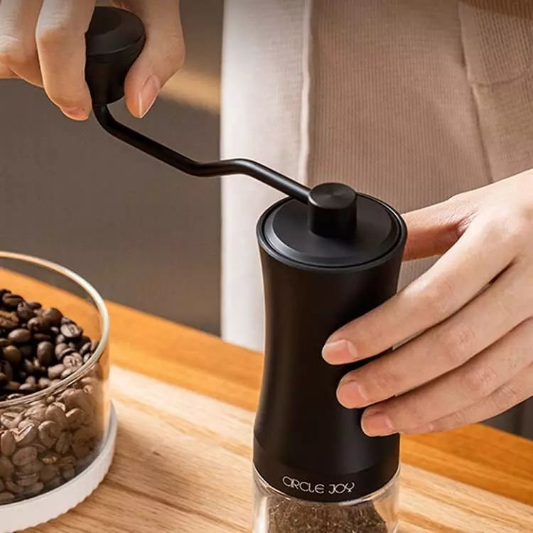 Кофемолка ручная Circle Joy Hand Coffee Grinder (CJ-CF17-B) - фото 3