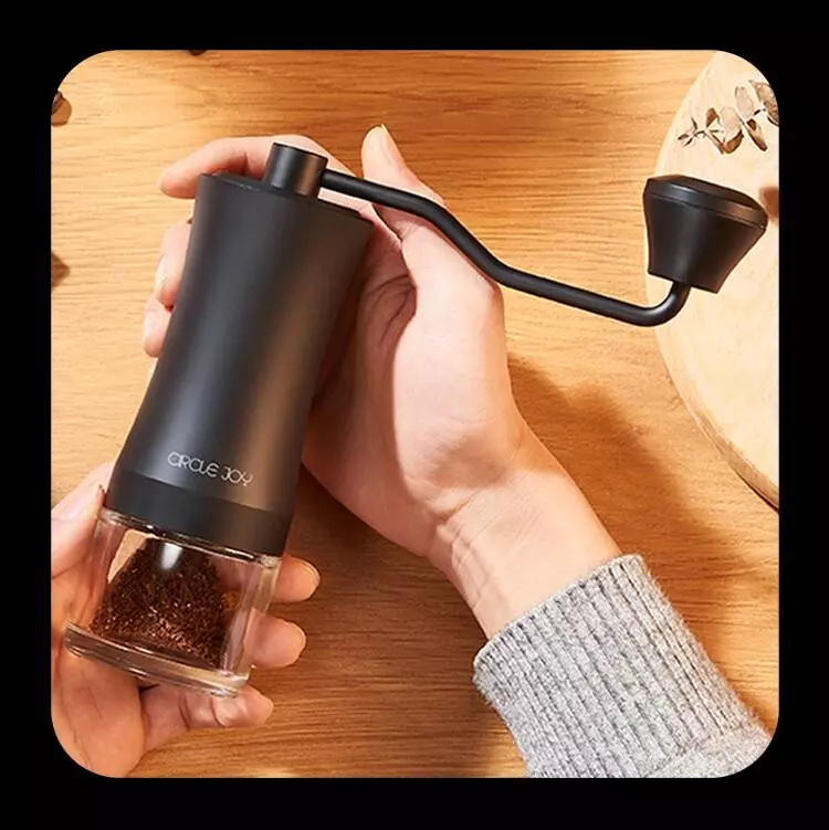 Кофемолка ручная Circle Joy Hand Coffee Grinder (CJ-CF17-B) - фото 4