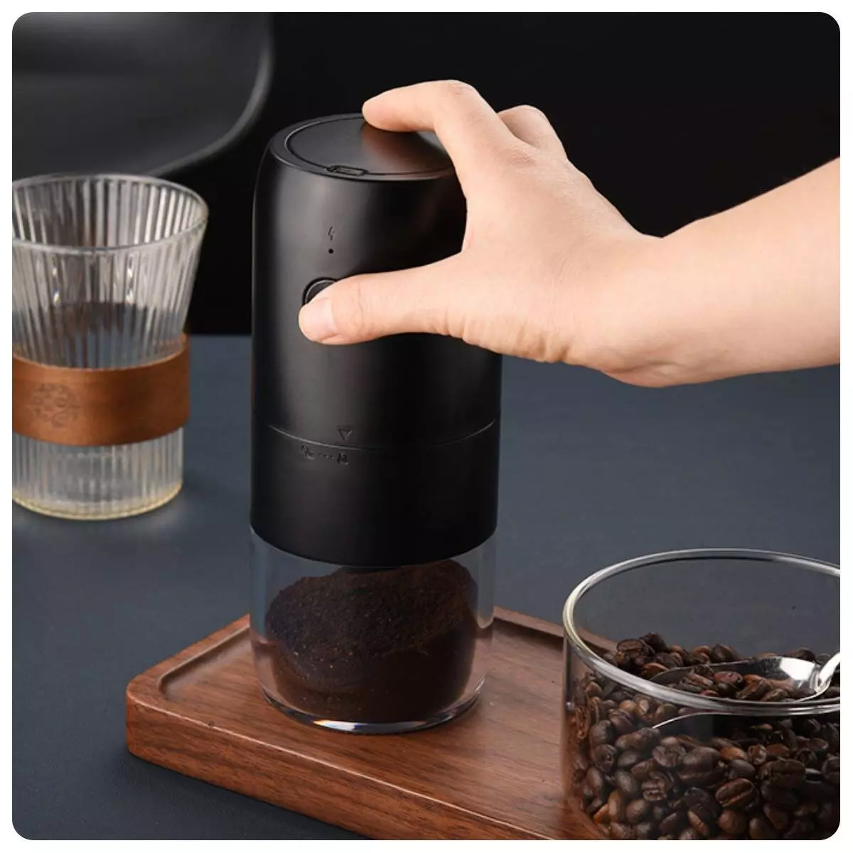 Кофемолка электрическая Circle Joy Electric Coffee Grinder (KMDJ-2A) - фото 7