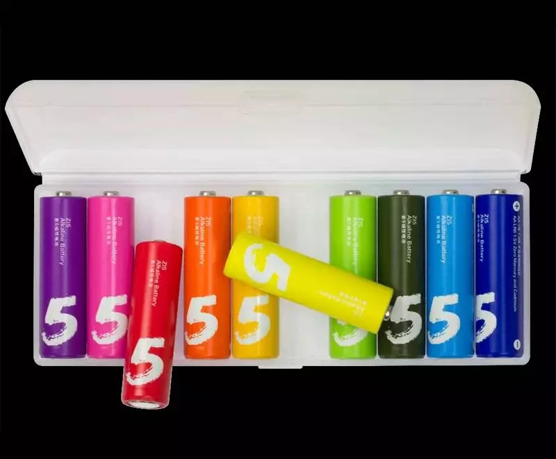 Батарейки ZMI Rainbow ZI5 Batteries типа AA 10 шт. (цветные) - фото 3