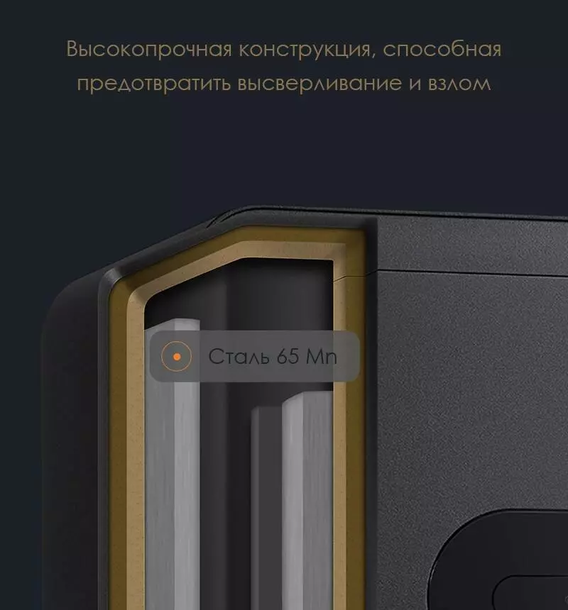 Сейф электронный биометрический Xiaomi Smart Safe Box (BGX-5/X1-3001) - фото 2