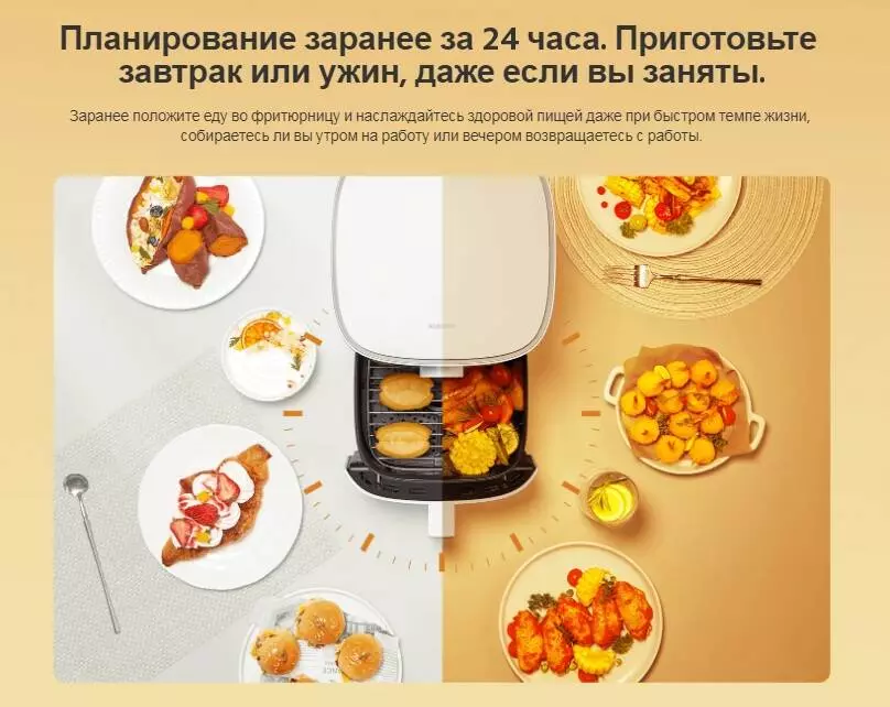 Фритюрница Xiaomi Mijia Smart Air Fryer Pro 4L (MAF04) - фото 11 Фритюрница Xiaomi Mijia Smart Air Fryer Pro 4L (MAF04) - фото 11