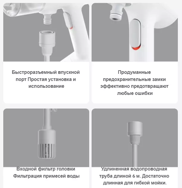 Беспроводной пистолет для автомойки Xiaomi Mijia Wireless Car Washer (MJXCJ001QW) - фото 11 Беспроводной пистолет для автомойки Xiaomi Mijia Wireless Car Washer (MJXCJ001QW) - фото 11