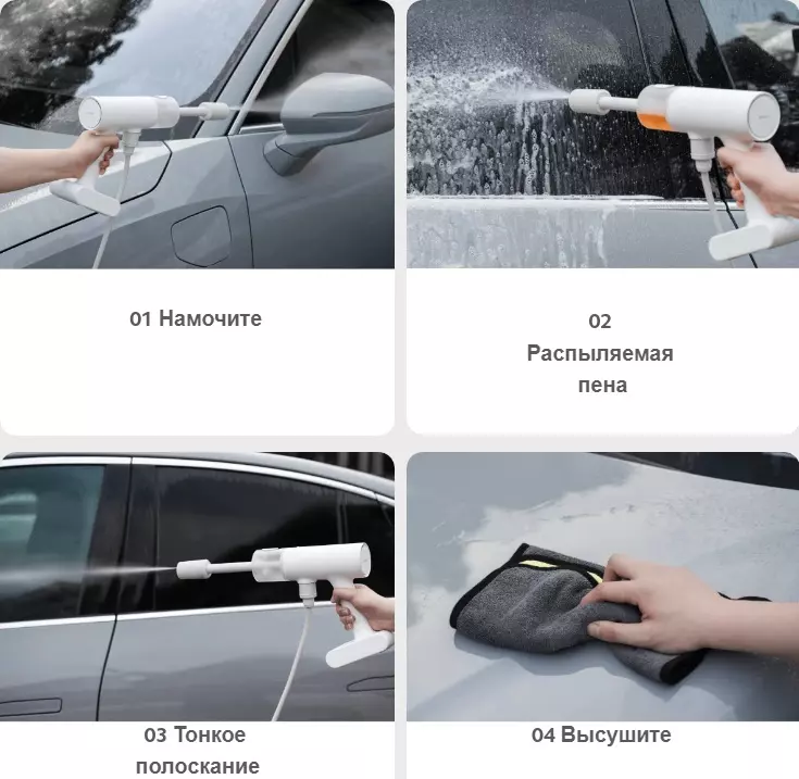 Беспроводной пистолет для автомойки Xiaomi Mijia Wireless Car Washer (MJXCJ001QW) - фото 12 Беспроводной пистолет для автомойки Xiaomi Mijia Wireless Car Washer (MJXCJ001QW) - фото 12