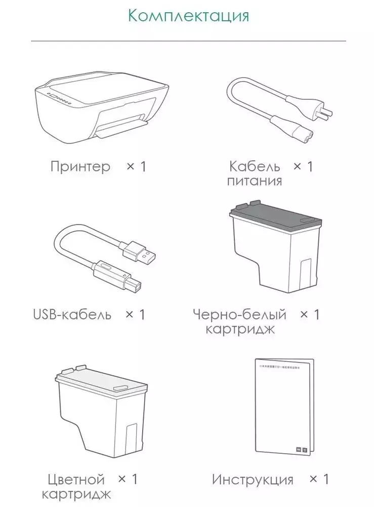 Струйный принтер Xiaomi Mijia Wireless All-in-One Inkjet Printer PCL-3 (MJPMYTJHT01) - фото 12 Струйный принтер Xiaomi Mijia Wireless All-in-One Inkjet Printer PCL-3 (MJPMYTJHT01) - фото 12